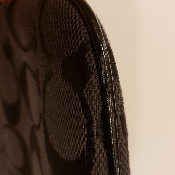 Coach Black Wristlet with Signature Canvas - Picture 11 of 15